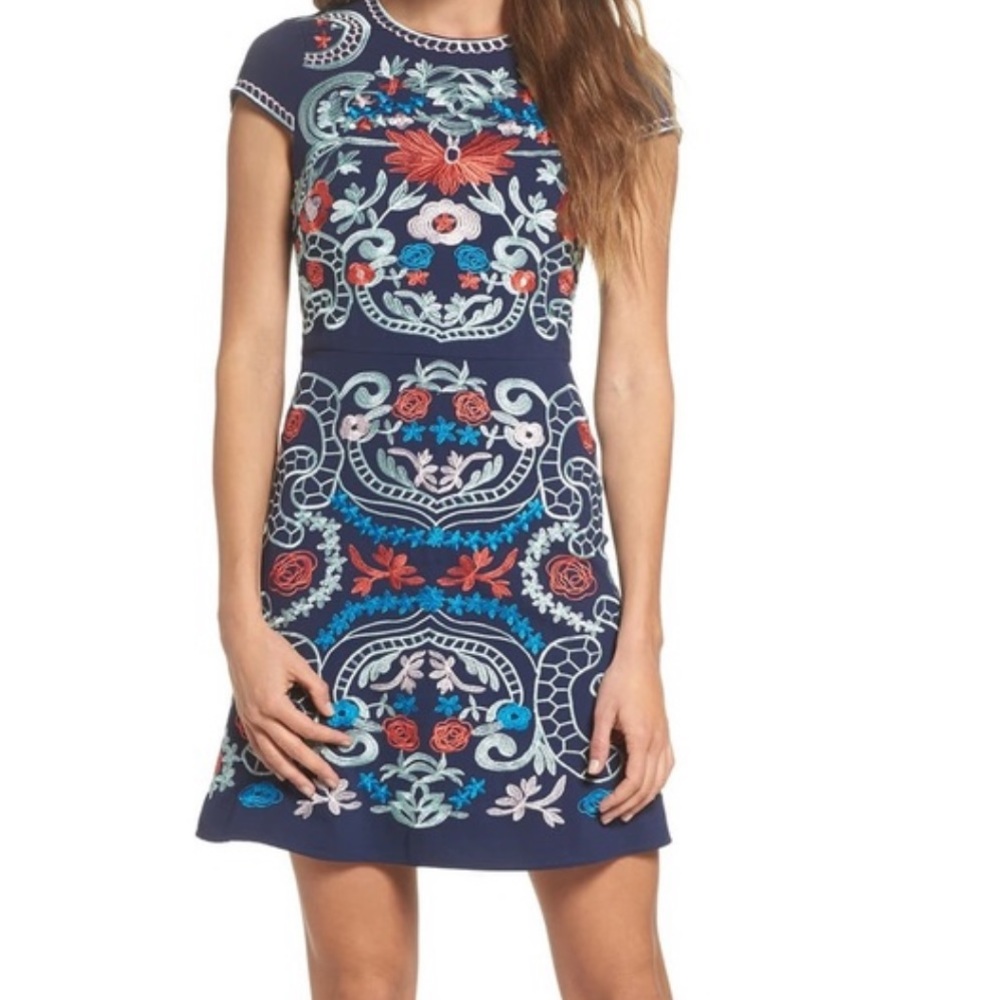 Foxiedox Embroidered Sierra Dress